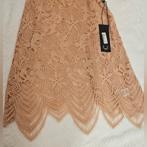 For Love & Lemon Summer Lilly Fairycore Mini Dress Pale Blush Size XS NWT - Picture 9 of 15